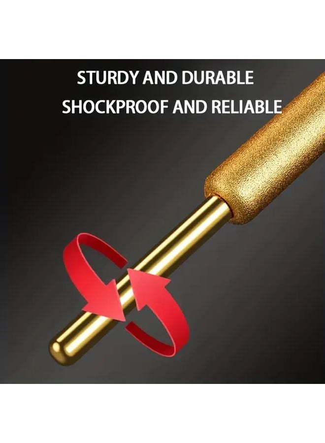 Golden Yellow 10pcs 4 8mm Diamond Coated Grinding Bits For Chainsaws Wood Glass Metal Stone Polishing - Image 5