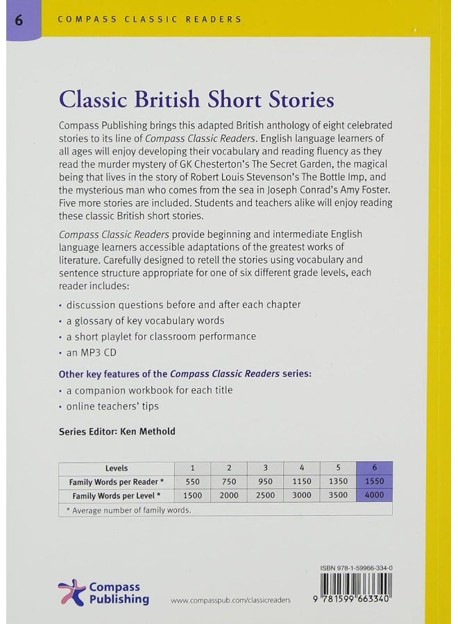 Compass Classic Readers: Classic British Short Stories (Level 6 with Audio CD) - Image 2