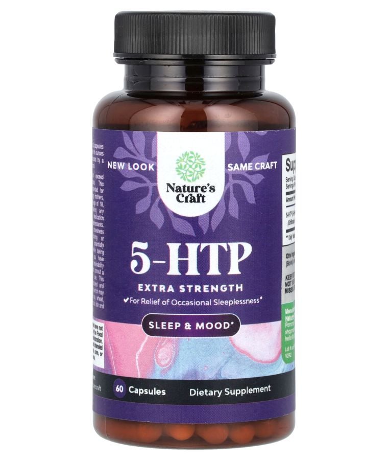 Nature's Craft 5-HTP 60 Capsules (50 mg per Capsule)