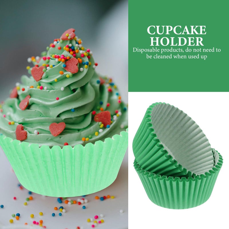 100 Pcs Greaseproof Baking Liners for Cupcakes and Muffins Colored Paper Cups - Image 5