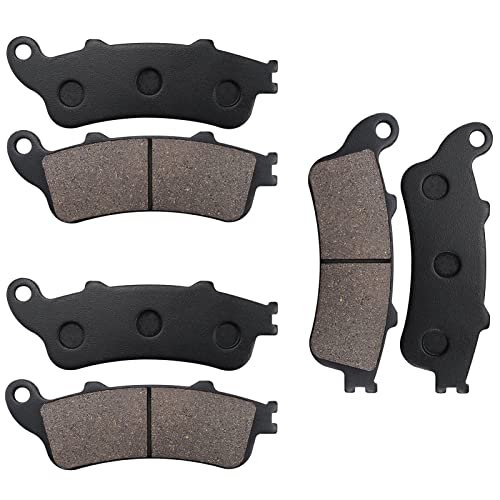 Yerbay VTX1800 Front and Rear Brake Pads Compatible for Honda VTX1800 All Models 2002-2013 / GL1800 Goldwing All Models 2001-2016/ CBR1100XX Blackbird 1997-2003 - Image 2