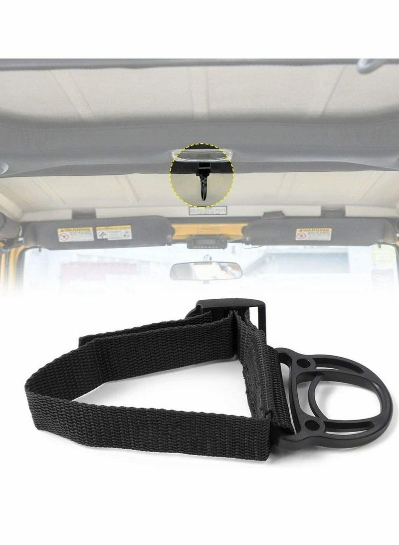 Excefore Roll Bar Coat Hanger Clothes Hook for Jeep Wrangler CJ YJ TJ LJ JK JKU JL JLU JT Sports Sahara Freedom Rubicon & Unlimited X 2/4 Door 2PCS  - Image 5