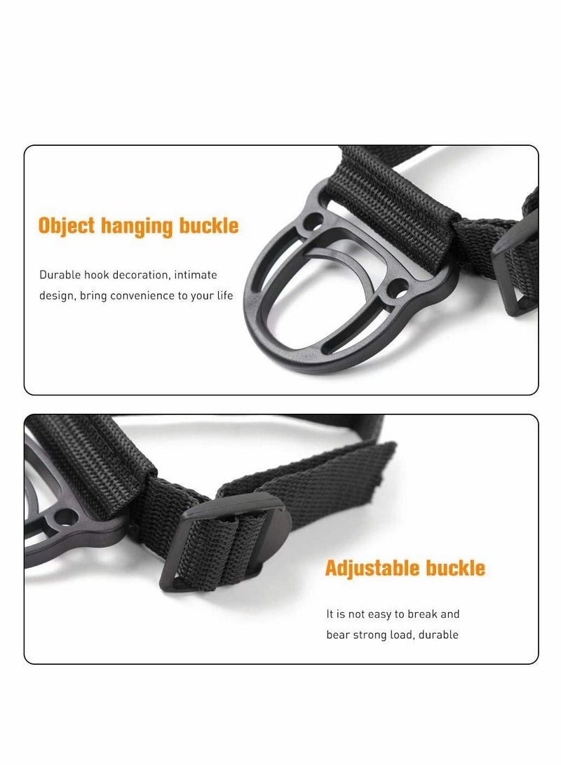 Excefore Roll Bar Coat Hanger Clothes Hook for Jeep Wrangler CJ YJ TJ LJ JK JKU JL JLU JT Sports Sahara Freedom Rubicon & Unlimited X 2/4 Door 2PCS  - Image 4