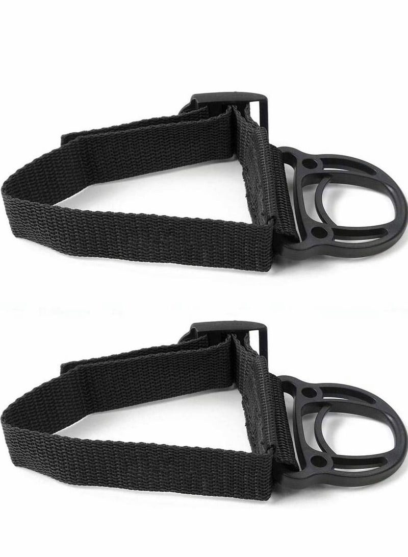 Excefore Roll Bar Coat Hanger Clothes Hook for Jeep Wrangler CJ YJ TJ LJ JK JKU JL JLU JT Sports Sahara Freedom Rubicon & Unlimited X 2/4 Door 2PCS  - Image 1