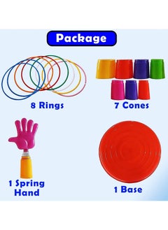 Ring Toss Game Set Colorful Ring Throwing Quoits Set for Kids Adults Interactive Circle Ferrule Set for Garden Backyard Party Games Birthday Carnival 6 Stacking Cups 9 Rings - pzsku/ZBCE0C66A7F6B558BA04FZ/45/_/1727266679/5ec159c6-033c-4670-b07f-6085178f2e45