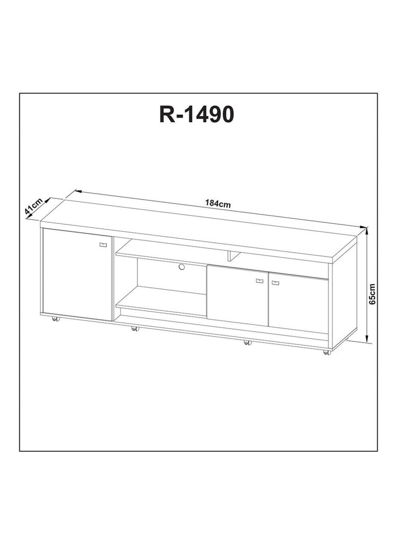 DANUBE HOME Phenom TV Unit Up to 75 inches - Black / Almond  - Image 3