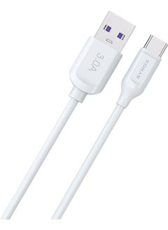 Syrox C110 Type-C Fast Charge and Data Cable 1mt 3.0A 18W White  - Image 1