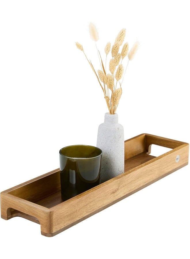 Adhoc طبق تقديم AdHoc ST27، توابل، مشروبات وصينية زخرفية، تقديم نحيف، مستطيل، خشب الأكاسيا/الجوز - Image 2