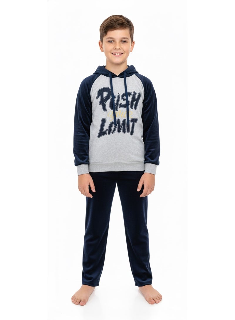 Jet Kids' Winter Home wear Pajamas (Velvet ) – Trendy, comfortable designs perfect for lounging and sleep.