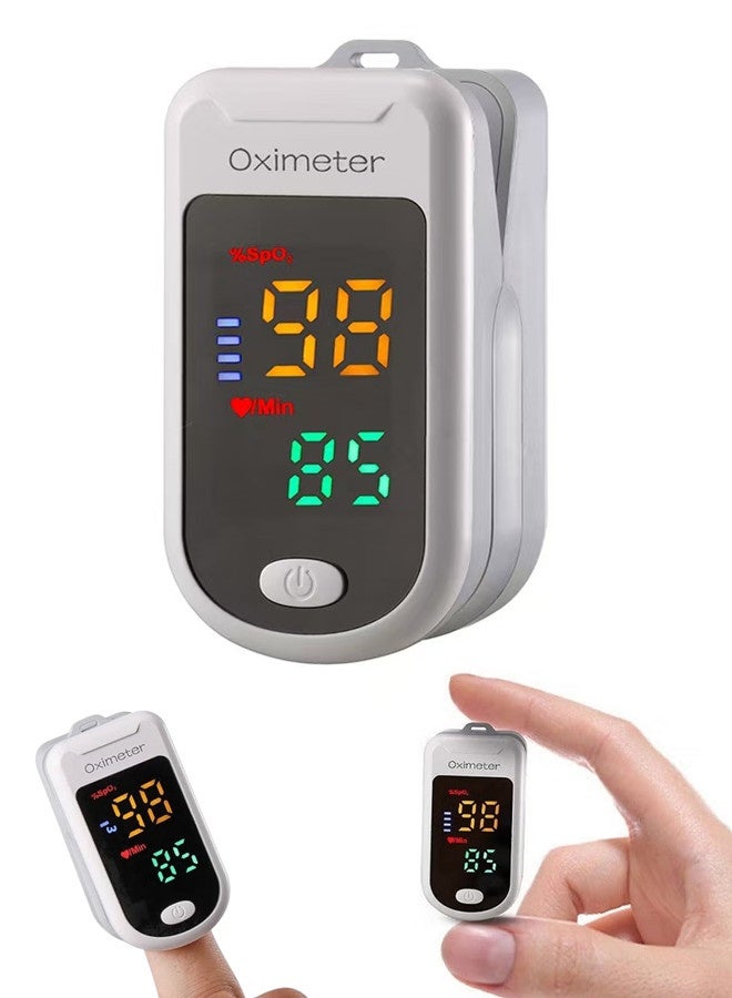 VibeHome Finger Pulse Oximeter, Portable Oxygen Saturation Monitor with LED Screen,Medical Oxygen Saturation Heart Rate Monitor for Sports Enthusiasts & Medical Use at Home - Image 1