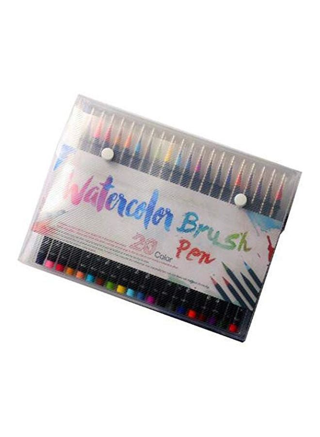 Generic 20-Piece Watercolor Brush Calligraphy Pen Set Multicolour  - Image 1