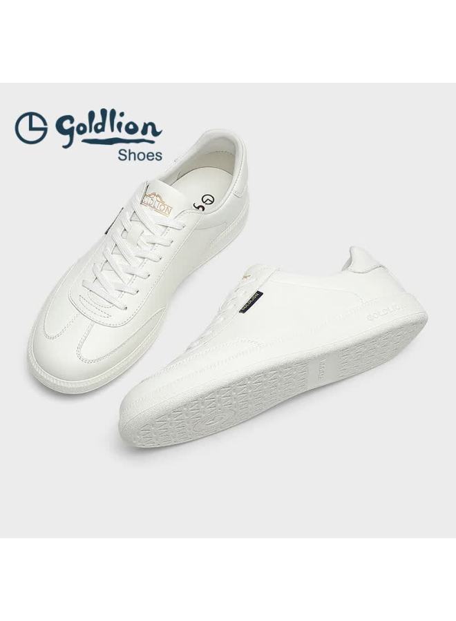 Goldlion Men's Autumn Casual Sneakers Classic Versatile White Shoes G539530404bbb White Size 37 - Image 4