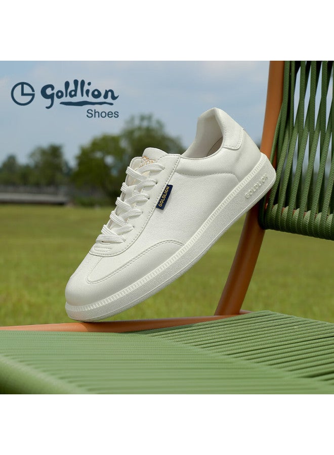 Goldlion Men's Autumn Casual Sneakers Classic Versatile White Shoes G539530404bbb White Size 37 - Image 5