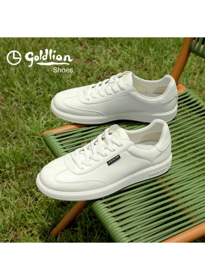 Goldlion Men's Autumn Casual Sneakers Classic Versatile White Shoes G539530404bbb White Size 37 - Image 1