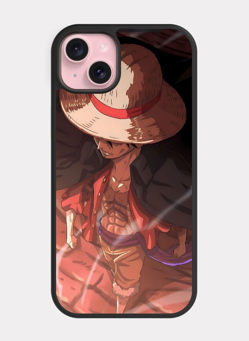PXLAAT iPhone 15 Plus case cover One Piece Luffy - Image 1