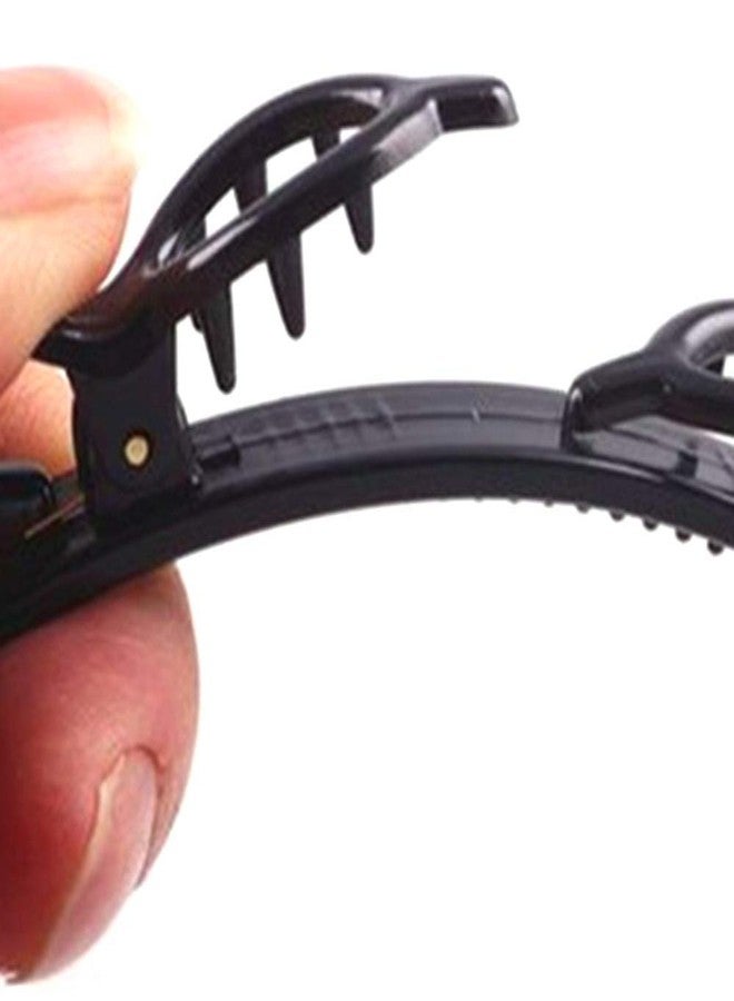 Ashkash 4Pcs Fashion Double Layer Hairband Twist Headband Beauty Styling Tool Hair Decor Hair Accessories with Alligator Clip (Black+Coffe) - Image 2