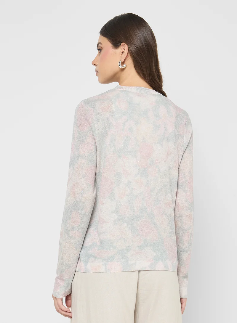 ايلا Floral Print Cardigan
