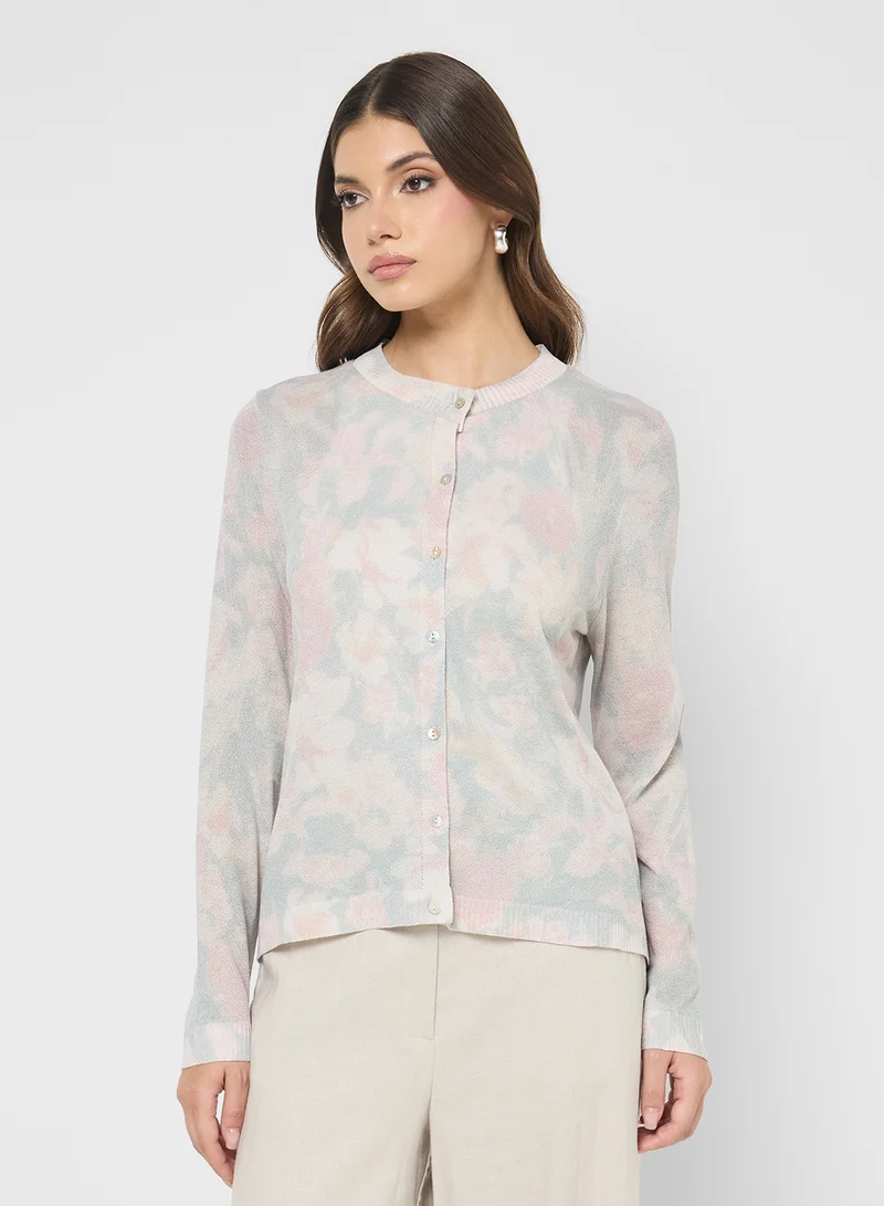 ايلا Floral Print Cardigan