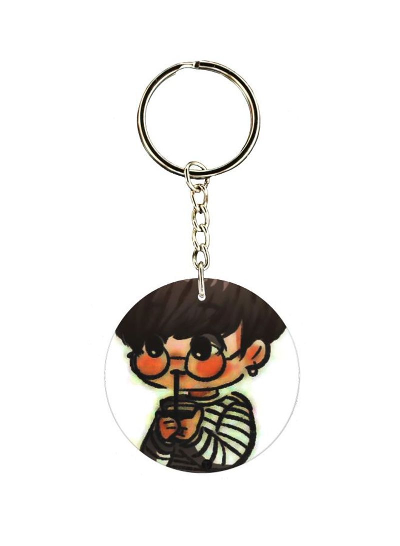 RKN Cartoon Character Printed Keychain