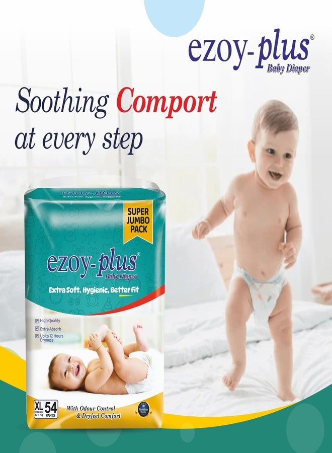 Ezoyplus Extra Soft Baby Diaper XL Size Pants | Extra Absorption & Beter Fit (XL, 54, count) - Image 2