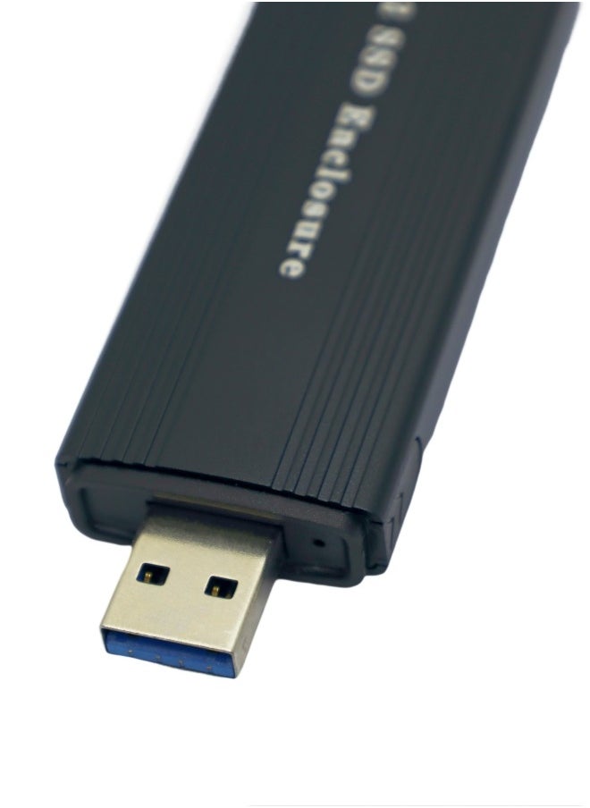 XLT M.2 SSD Enclosure, NVME NGFF Dual Protocol Adapter with USB C Support for Size 2242/2260/2280  - Image 2