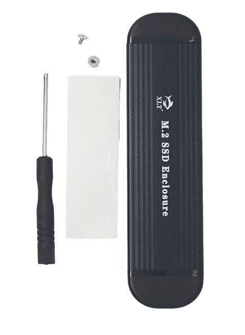 M.2 SSD Enclosure, NVME NGFF Dual Protocol Adapter with USB C Support for Size 2242/2260/2280