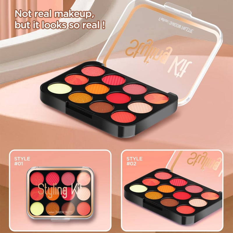 Cosaway Makeup Kits Play Set, Pretend Makeup Toys for Girls Gifts 3+ Years Old (Not Contains Real Cosmetics) (Black) - Image 3