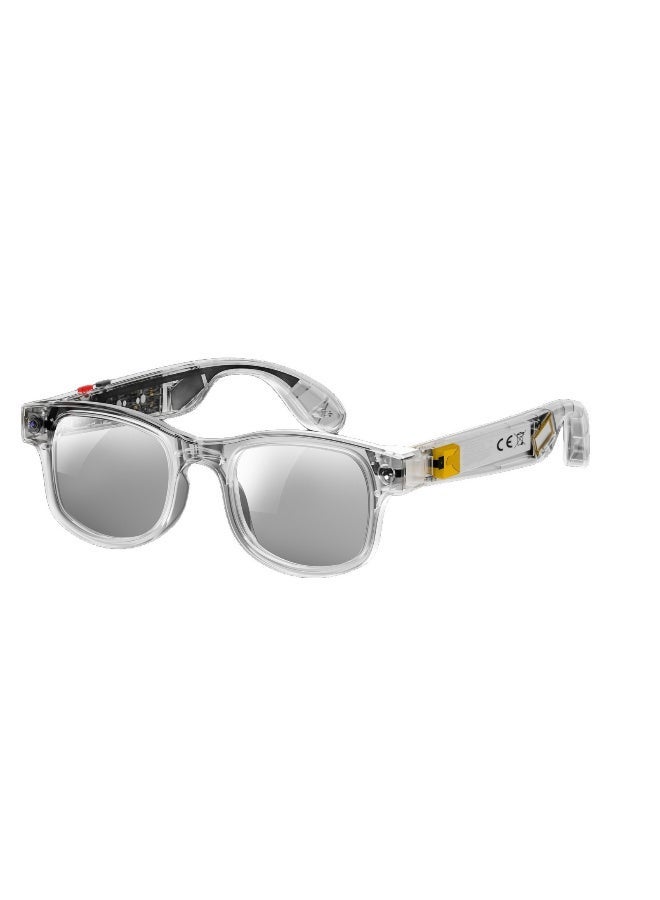 ZESITH White AI Smart Glasses 800W Pixel Camera Photo Video Real Time Translation Bluetooth Outdoor Cycling Glasses - Image 1