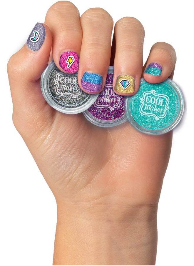 Cool maker Cool Maker, GO GLAM Glitter Nails DIY Activity Kit for 5 Manicures, Arts & Crafts Christmas Gifts for Kids Ages 8 and up  - Image 5