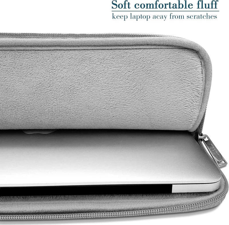 تيكول حقيبة كمبيوتر محمول مقاس 13.3 بوصة لأجهزة MacBook Neo (2026) مقاس 13 بوصة، MacBook Air 13 13.6 M5 M4 M3 M2 2026-2010، MacBook Pro 13/Pro 14 M5-M1 2026-2012، غطاء واقٍ مقاوم للماء مقاس 13.3 بوصة، رمادي - Image 5