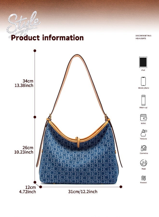 CH CH CHCH New Style Women's Shoulder Bag Trendy And Fashionable Made Of Canvas Material With An Underarm Strap And A Handbag Design - Image 5