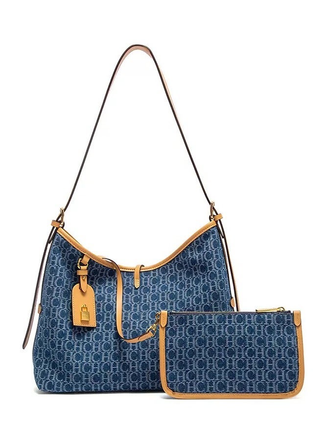 CH CH CHCH New Style Women's Shoulder Bag Trendy And Fashionable Made Of Canvas Material With An Underarm Strap And A Handbag Design - Image 1