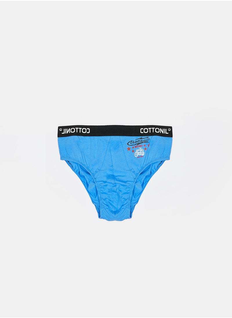 COTTONIL - Cottonil Relax Brief For Men - Blue - Image 1