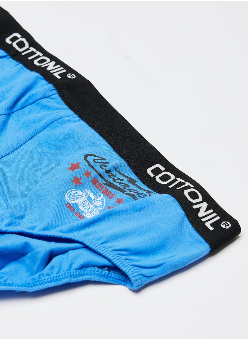 COTTONIL - Cottonil Relax Brief For Men - Blue - Image 1