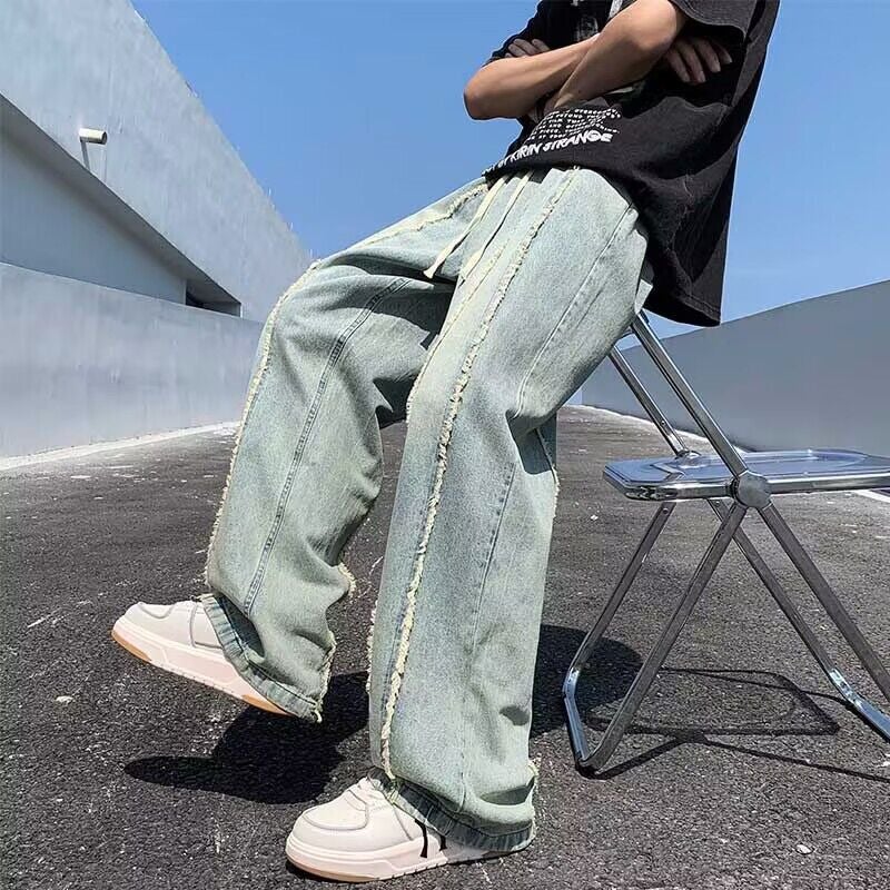 Unisex Classic Denim Jeans Loose Fit Daily Outdoor Wear - Image 5