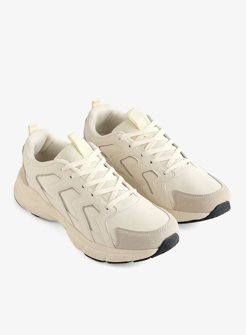 Redtag Men White Chunky Sneakers