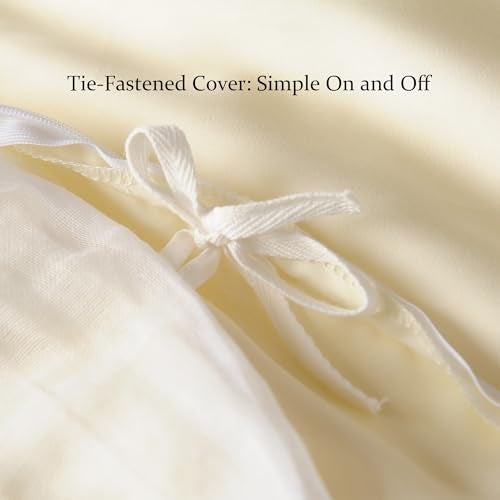 CUDDLE DREAMS Silk Comforter with Tencel™ Lyocell Cover, Natural, Breathable, Cooling, Midweight for All-Season (Butter Ivory, King) - Image 5