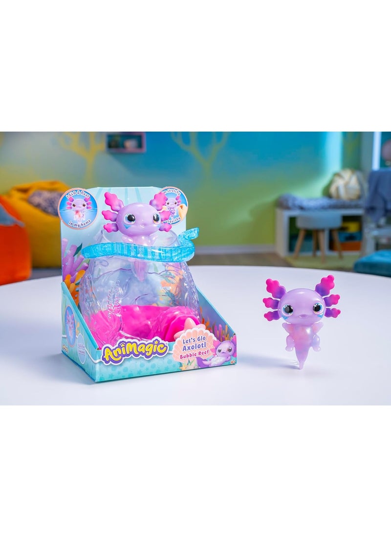 AniMagic Animagic Let's Glo - Axolotl Bubble Reef, Interactive Electronic Pet  - Image 4