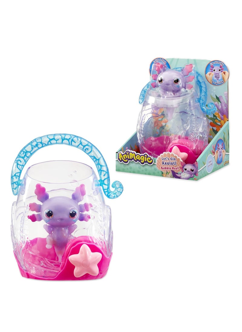 AniMagic Animagic Let's Glo - Axolotl Bubble Reef, Interactive Electronic Pet  - Image 1