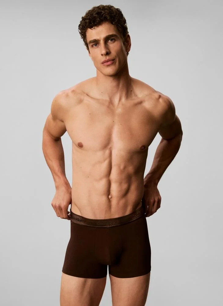 Calvin Klein  3 Pack Trunks - Icon Cotton Stretch for Men | Best Price UAE