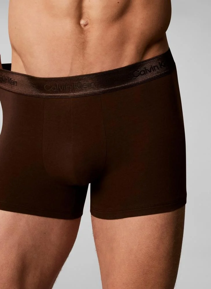 Calvin Klein  3 Pack Trunks - Icon Cotton Stretch for Men | Best Price UAE