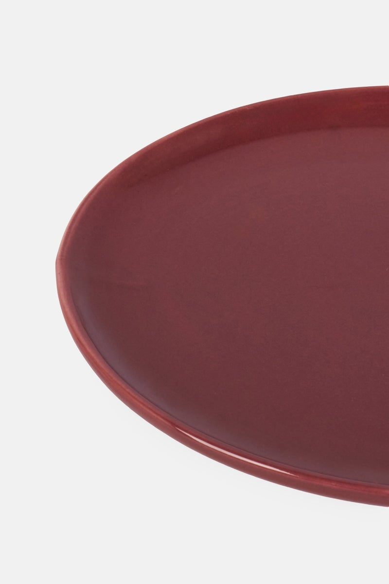 Shallow Shinny Dessert Plate, Mauve - Image 3