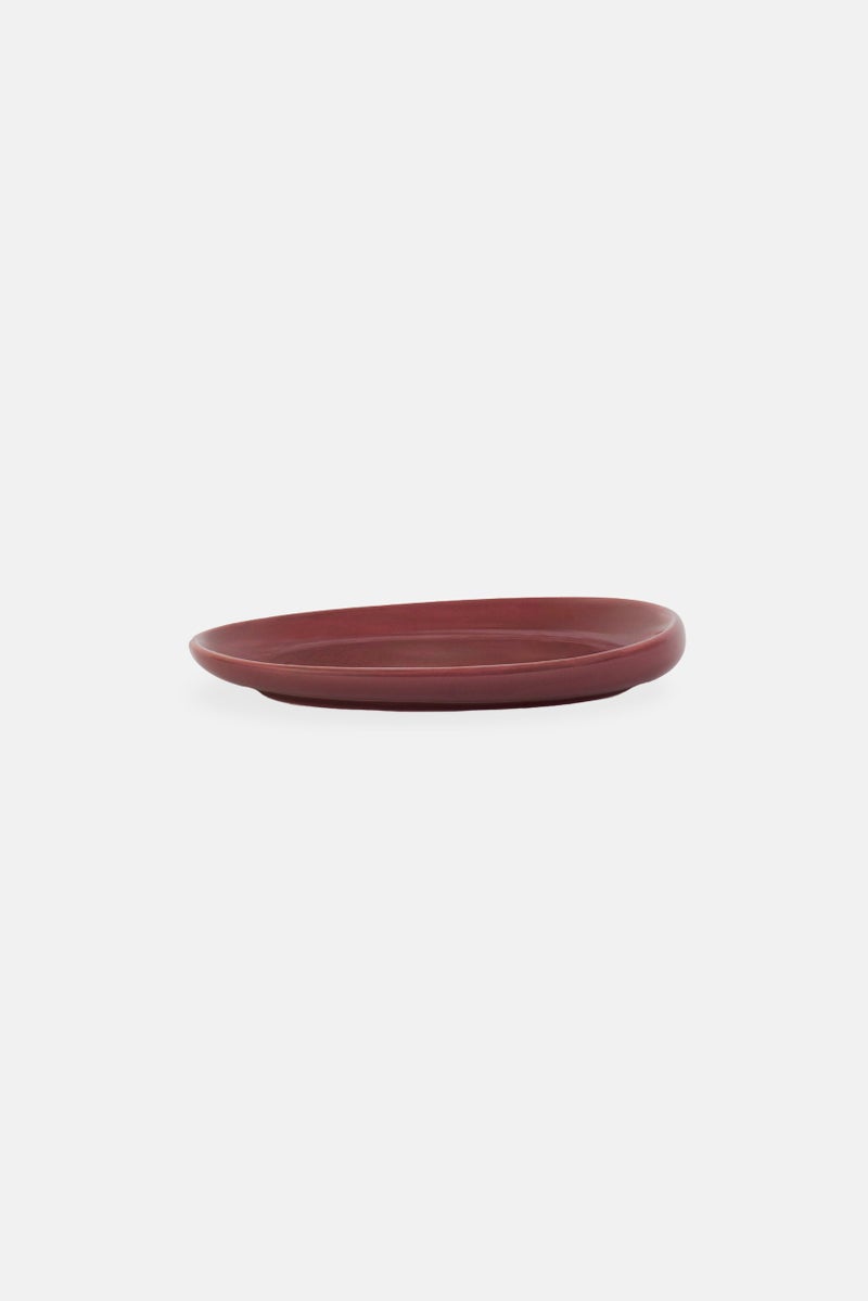 Shallow Shinny Dessert Plate, Mauve - Image 2