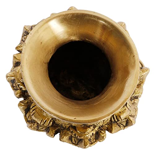 Kartique Brass Ashtalakshmi Kalash Lota with 8 Laxmi Head Gold Color - Image 5