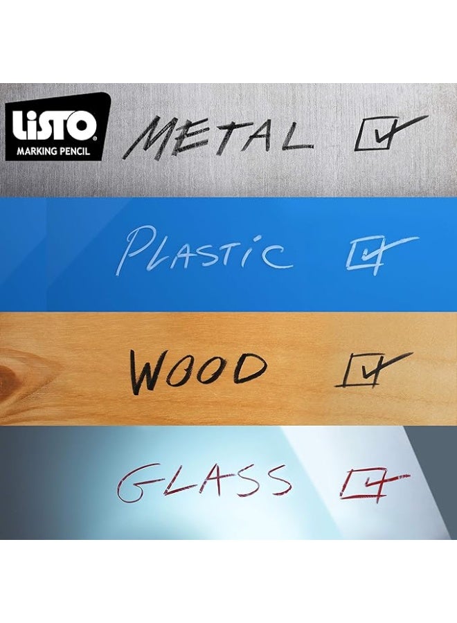 Listo 162 Marking Pencils Refill - White, Box of 72, Grease Pencils/China Marking Pencils/Wax Pencils - Image 3