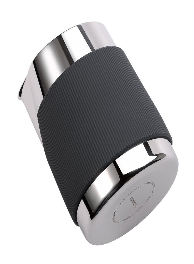 Normcore Handleless Milk Frothing Jug, Milk Pitcher 15.2 oz, Milk Frother Steamer Cup Stainless Steel Espresso Cup, Sharp Spout, Silver, 450 ml - Image 2