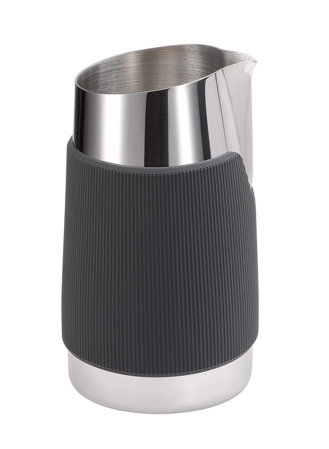 Normcore Handleless Milk Frothing Jug, Milk Pitcher 15.2 oz, Milk Frother Steamer Cup Stainless Steel Espresso Cup, Sharp Spout, Silver, 450 ml - Image 4