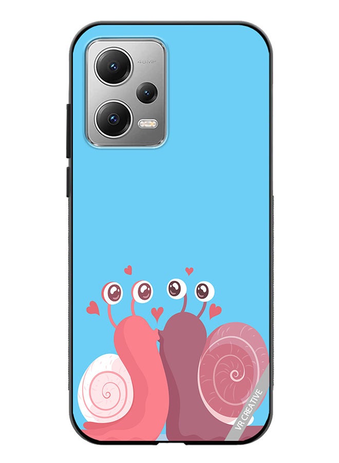 VR CREATIVE Protective Case Cover For Xiaomi Redmi Note 12 Love Snail Design Multicolour - Image 1