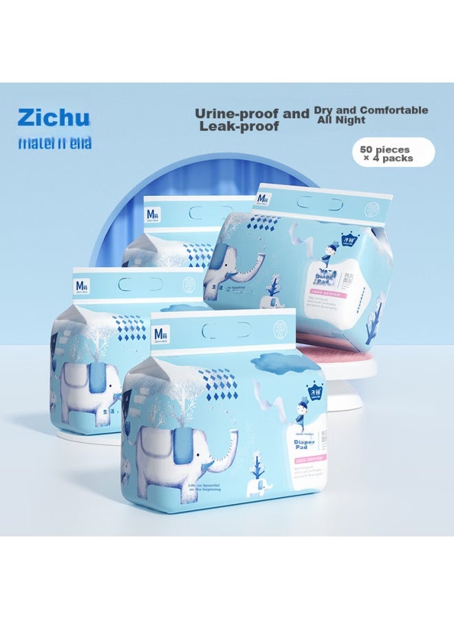 Matern'Ella Zichu Disposable Baby Changing Pads, 200 Pieces, 33*45cm, Newborn Care Pads, Waterproof Baby Diaper Changing Mat - Image 1