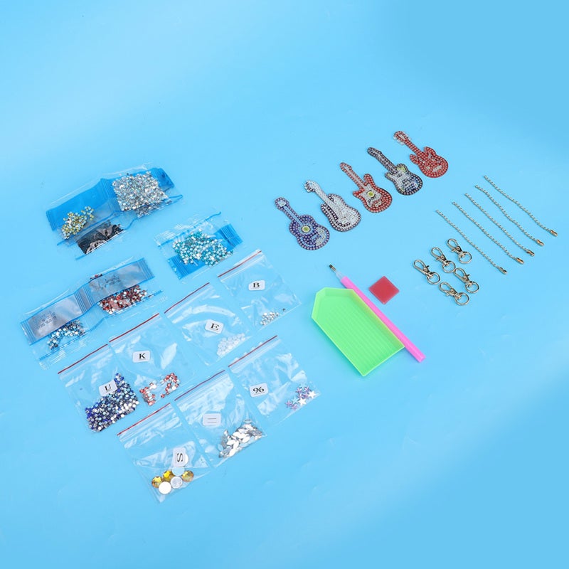 Diamond Painting Keychain Kit Easy Resin Diamond Craft - No Mess DIY Craft Activity - Sparkling Decorative Pendants for Kids Crafters Keychain Decoration - Image 3